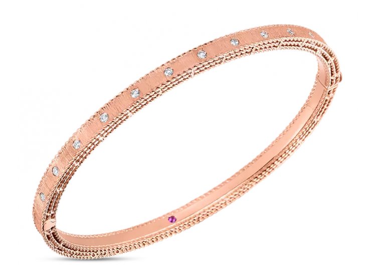 18K ROSE GOLD DIAMOND BANGLE FROM THE PRINCESS COLLECTION