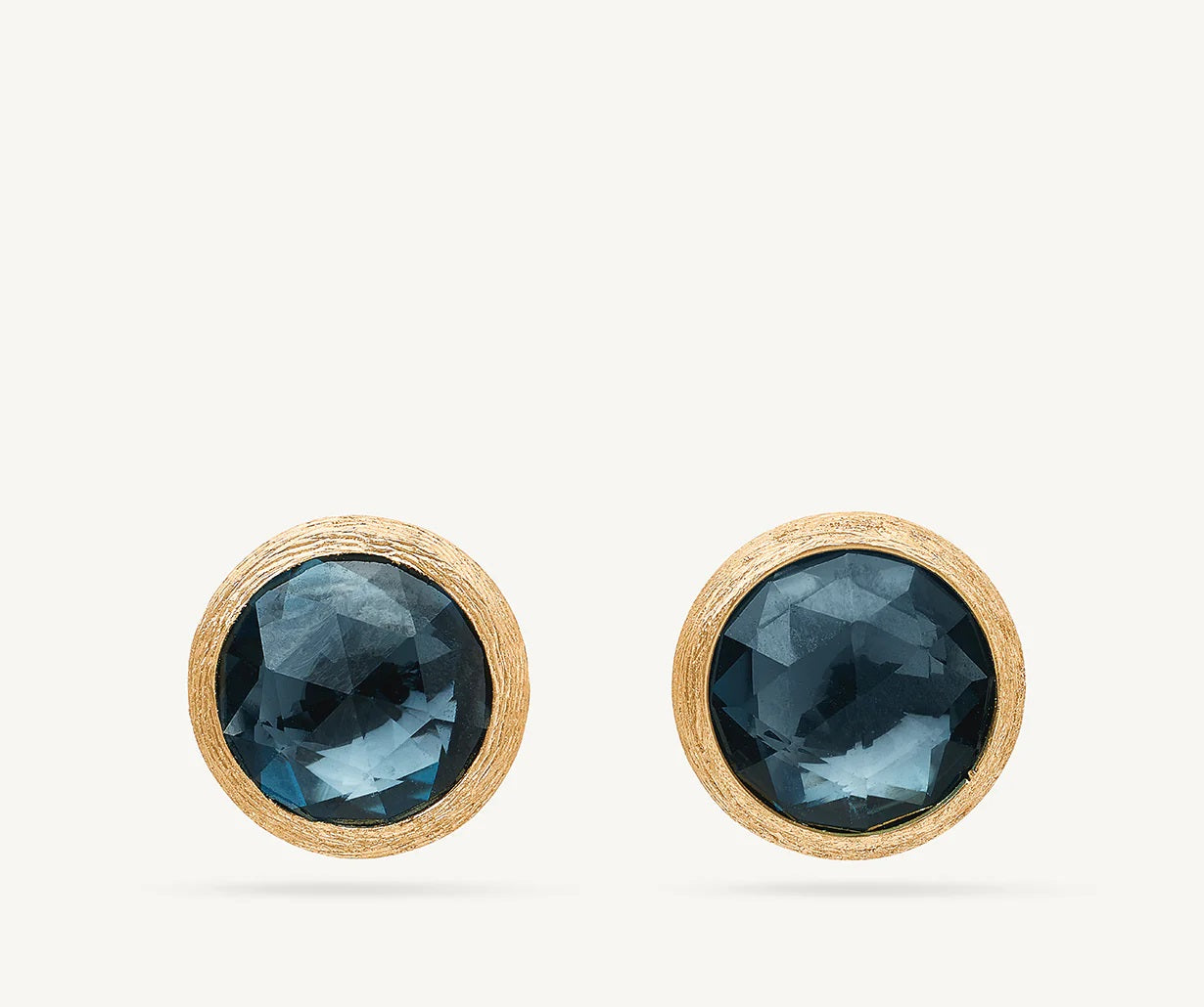 18K GOLD LONDON BLUE TOPAZ EARRINGS FROM THE JAIPUR COLLECTION