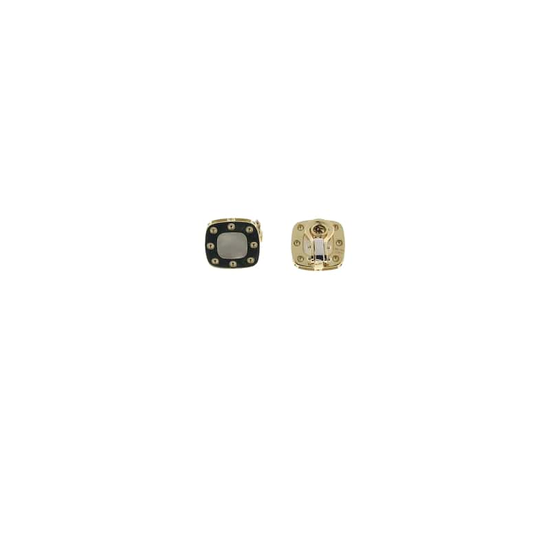 ROBERTO COIN 18KT GOLD CLIP EARRING WITH MOTHER OF PEARL FROM THE POIS MOI