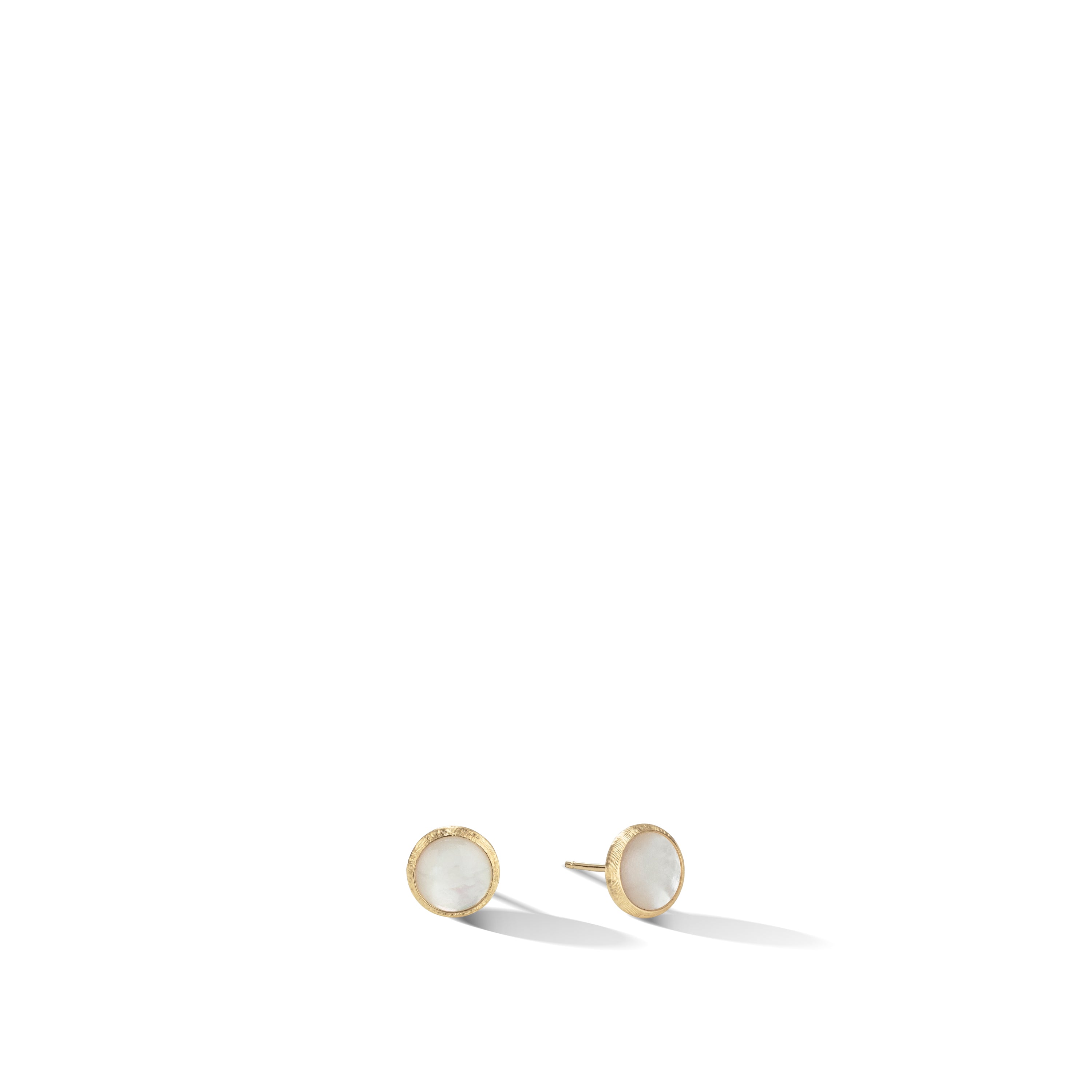 MARCO BICEGO 18K YELLOW GOLD MOTHER OF PEARL EARRING STUDS