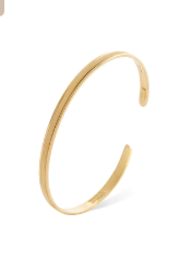 Uomo Collection 18K Yellow Gold Coil Cuff Bracelet