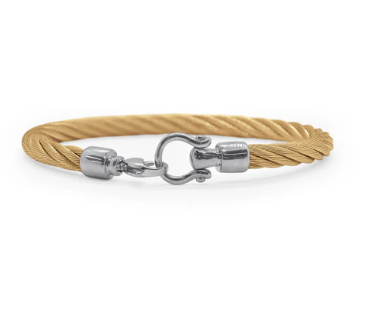 MEN'S YELLOW BUCKLE BRACELET SIZE 8