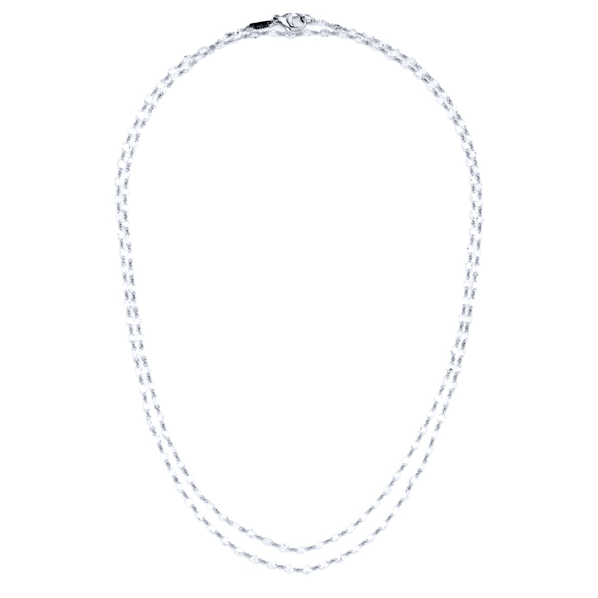 LONG 40" FLOATING DIAMOND NECKLACE