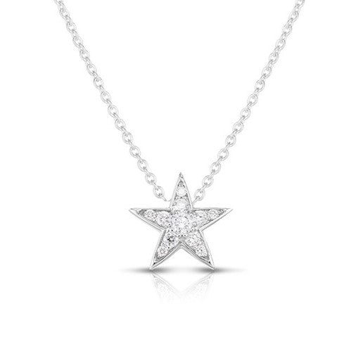 18K WHITE GOLD TINY TREASURES DIAMOND STAR NECKLACE