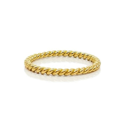 18K YELLOW GOLD ROPE BAND