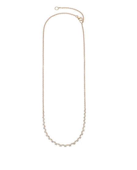 18K YELLOW GOLD 0.96CTW DIAMOND MYLENE NECKLACE