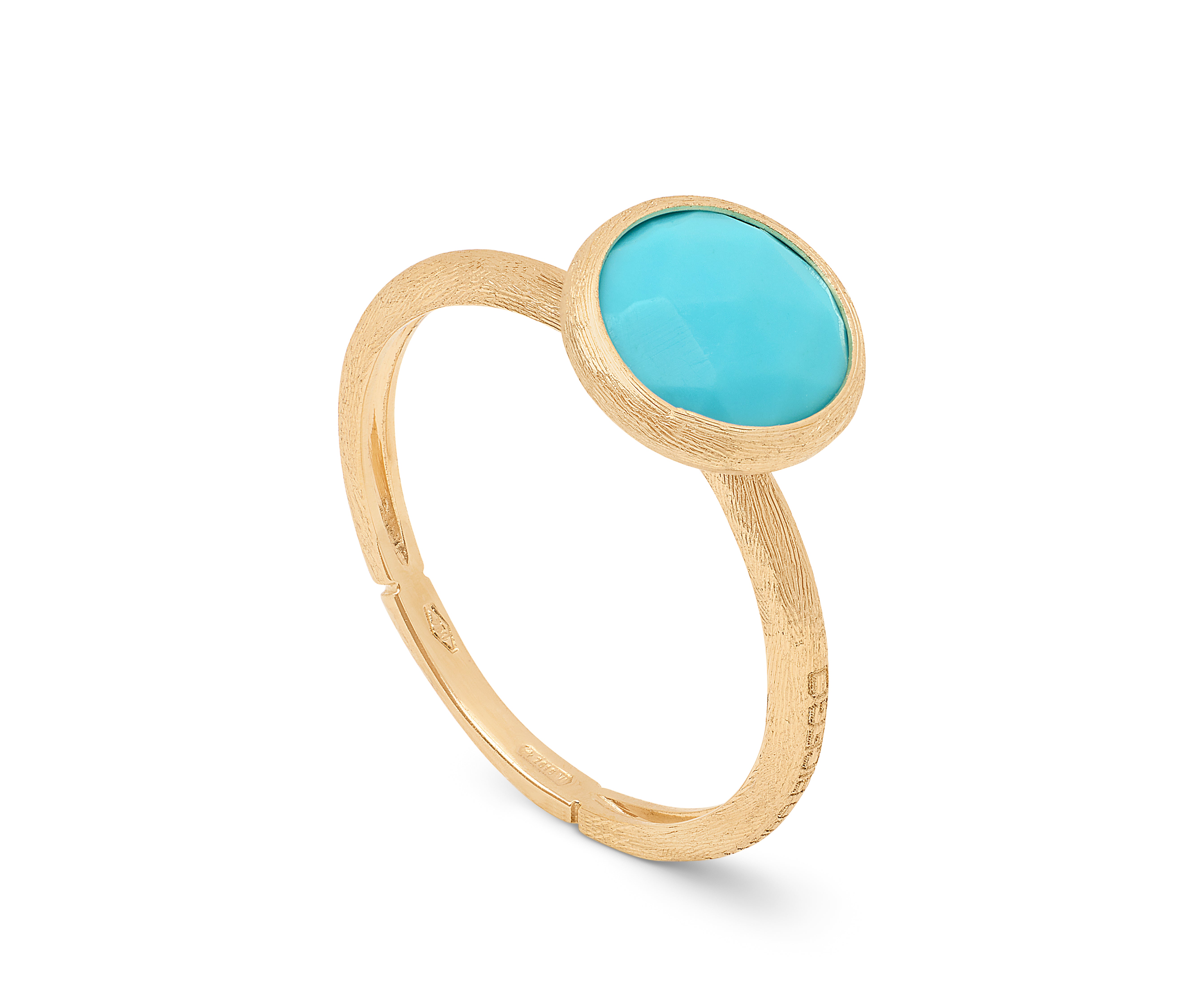 18K YELLOW GOLD TURQUOISE RING FROM THE JAIPUR COLLECTION