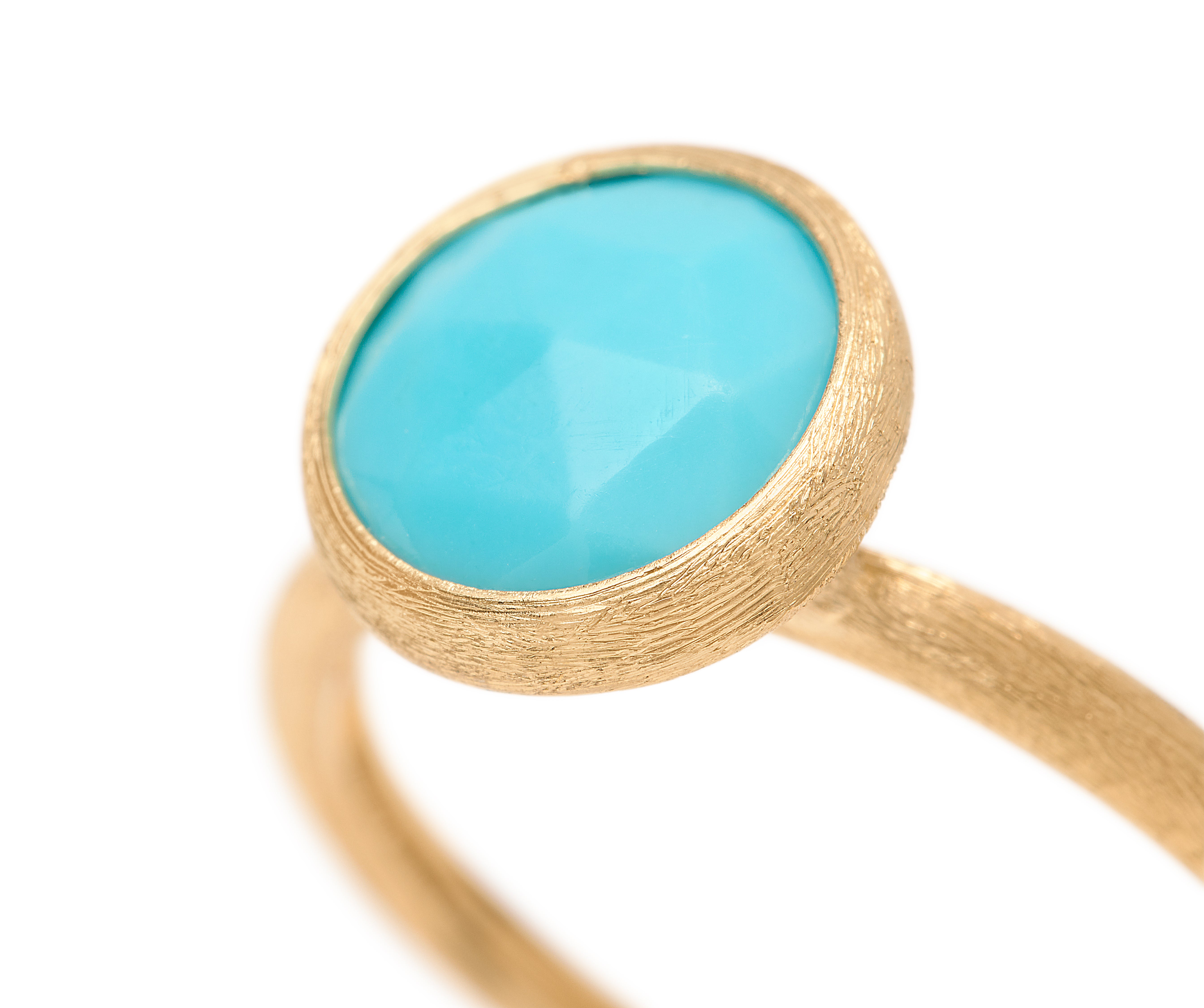 18K YELLOW GOLD TURQUOISE RING FROM THE JAIPUR COLLECTION
