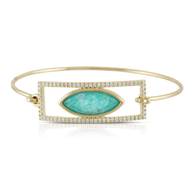 Doves Amazonite Bangle