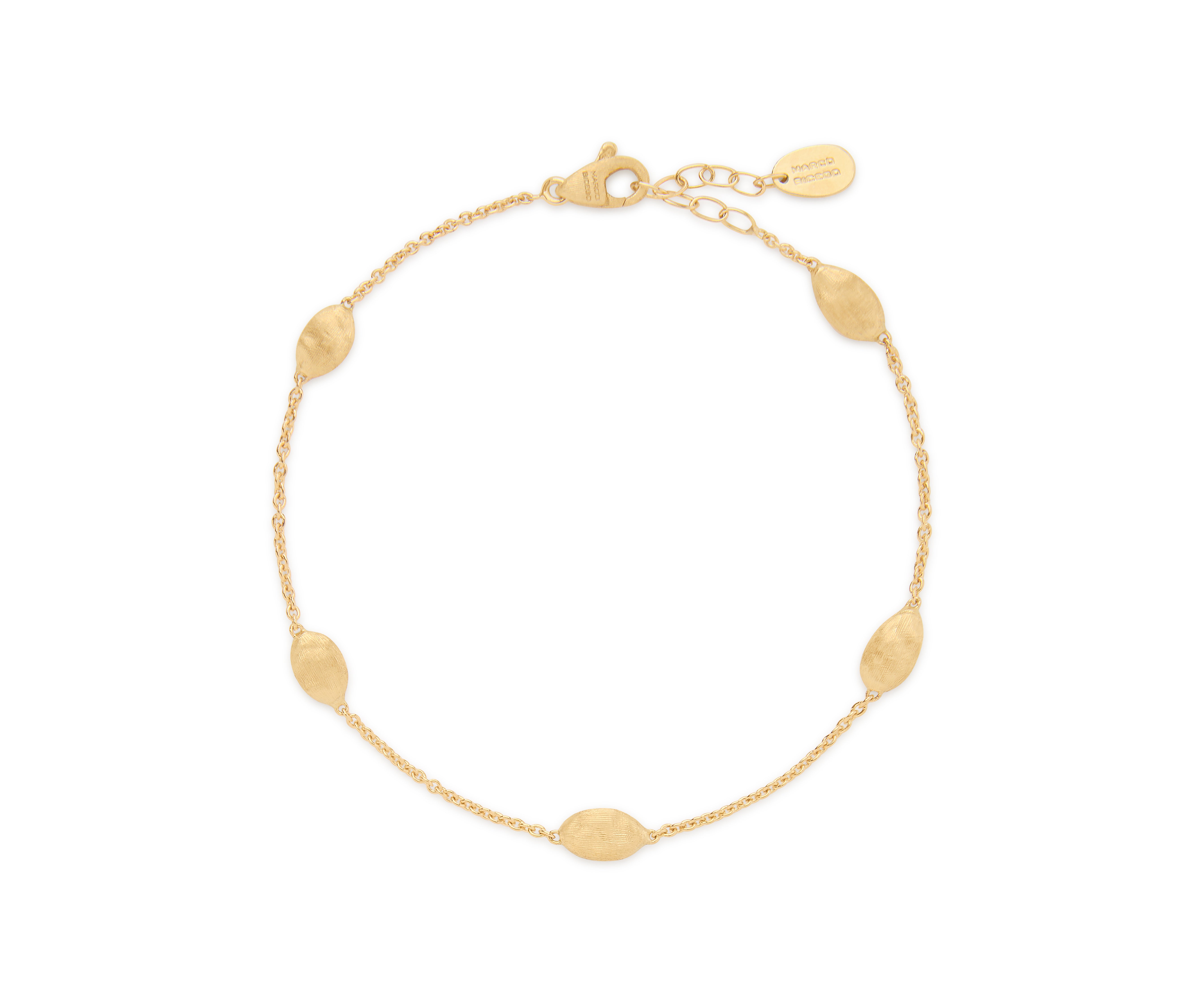 18K YELLOW GOLD SMALL BEAN BRACELET