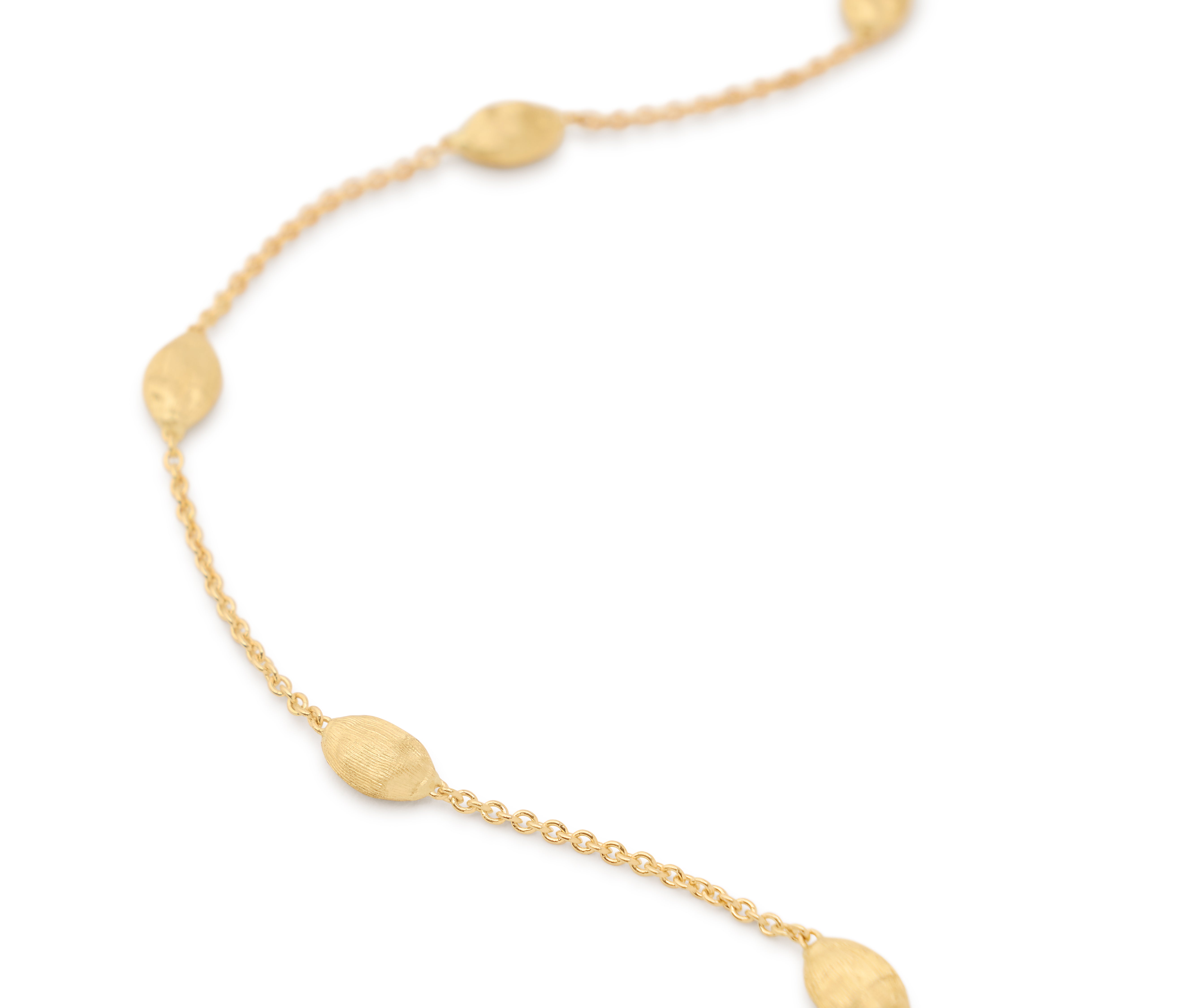 18K YELLOW GOLD SMALL BEAN BRACELET
