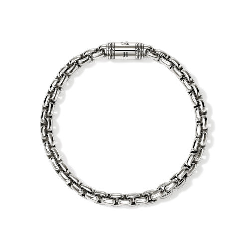STERLING SILVER 6MM BOX CHAIN BRACELET