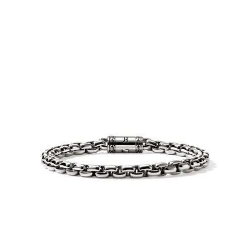 STERLING SILVER 6MM BOX CHAIN BRACELET