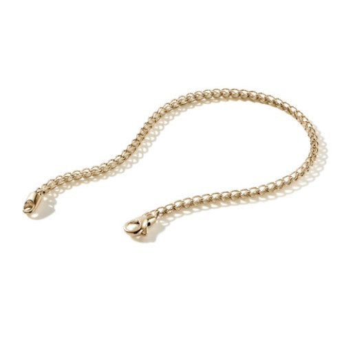 14K YELLOW GOLD 2.3MM SURF LINK BRACELET