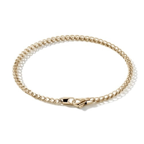 14K YELLOW GOLD 2.3MM SURF LINK BRACELET