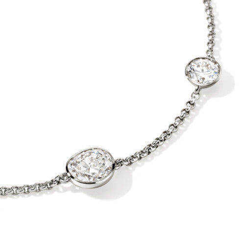 JH LOVESTRUCK STATION BRACELET, STERLING SILVER, DIAMONDS, 1.45TCW