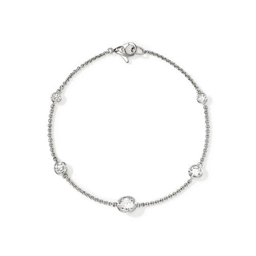 JH LOVESTRUCK STATION BRACELET, STERLING SILVER, DIAMONDS, 1.45TCW