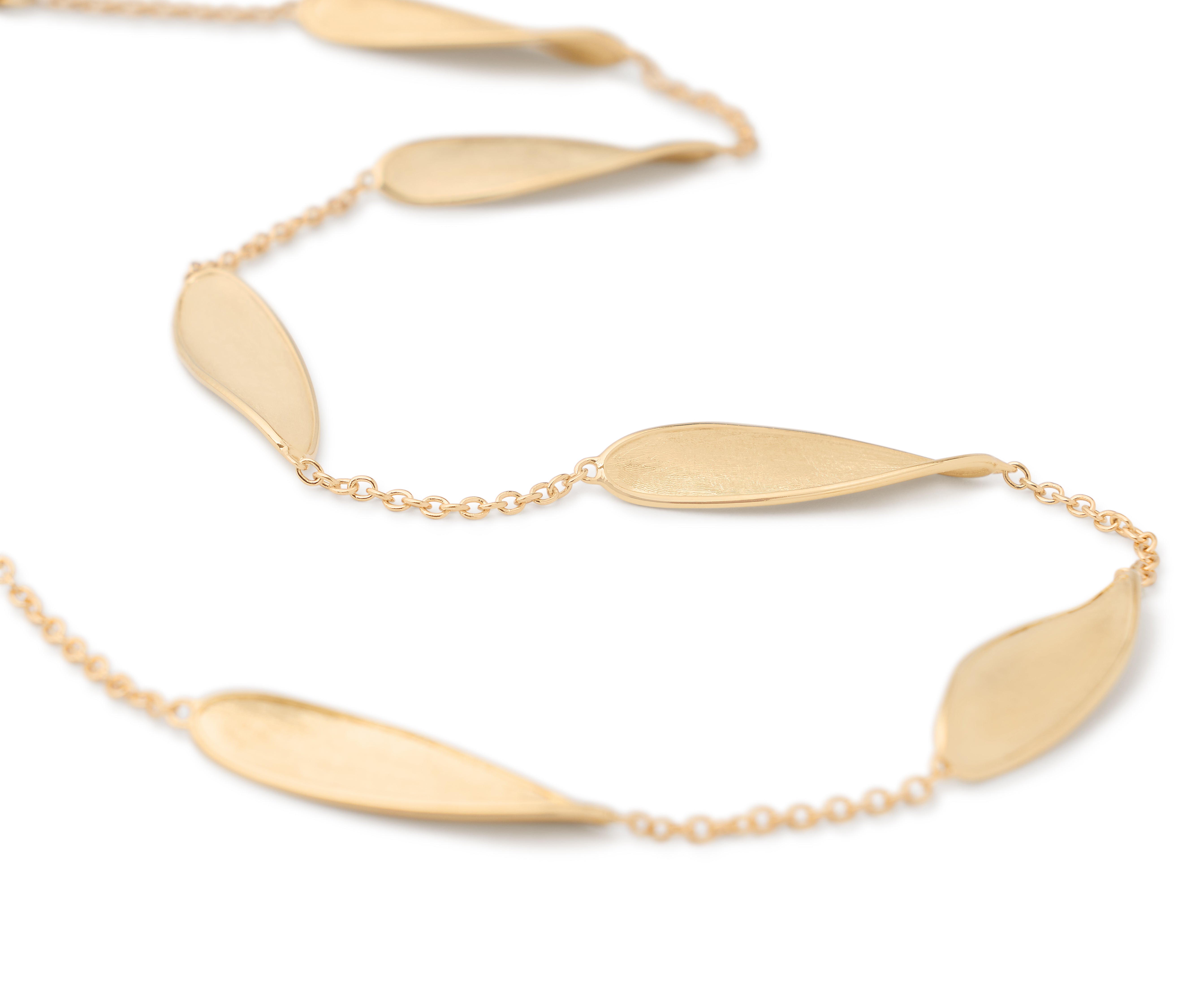 18K YELLOW GOLD STATION SHORT NECKLACE