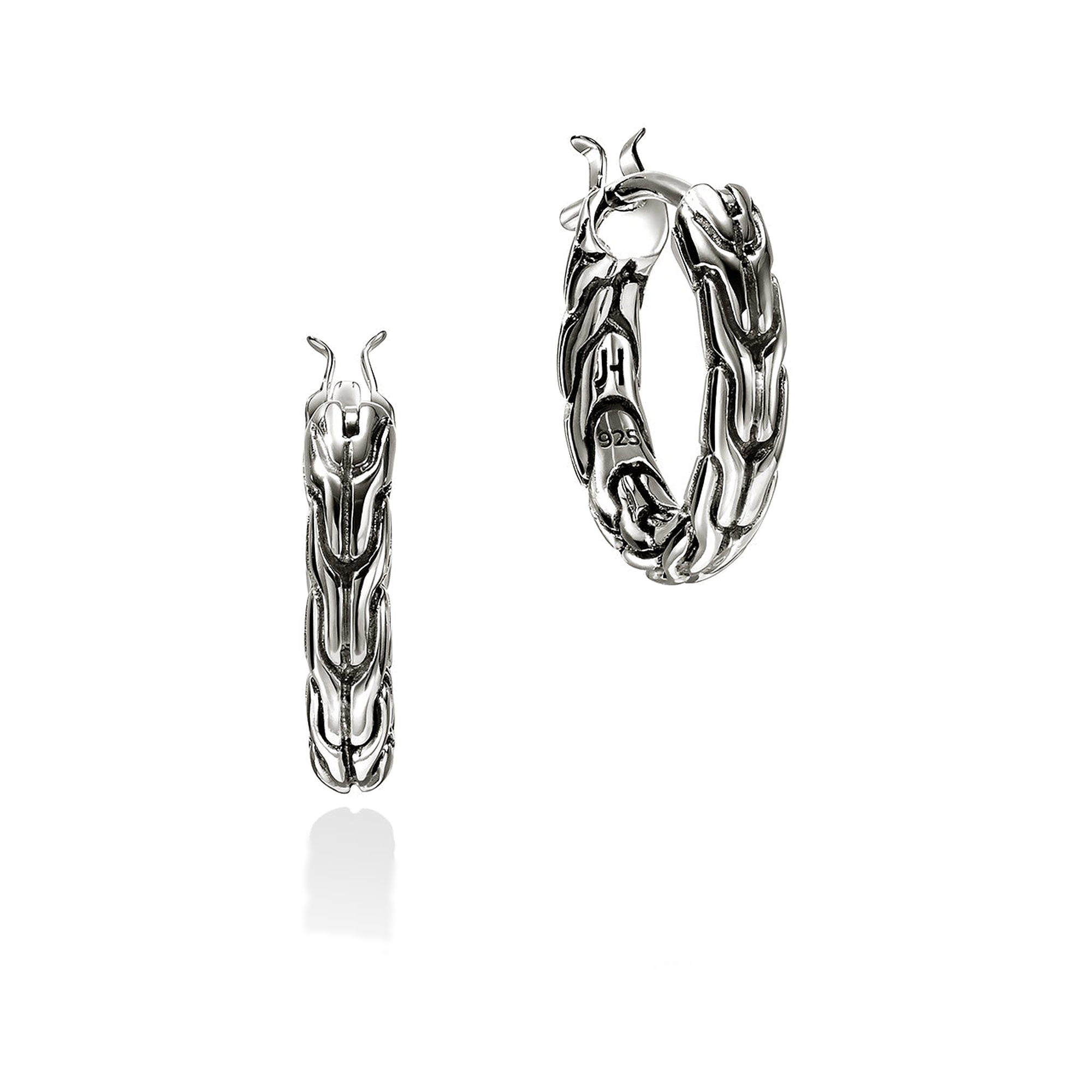 STERLING SILVER JH ESSENTIALS HOOP EARRING
