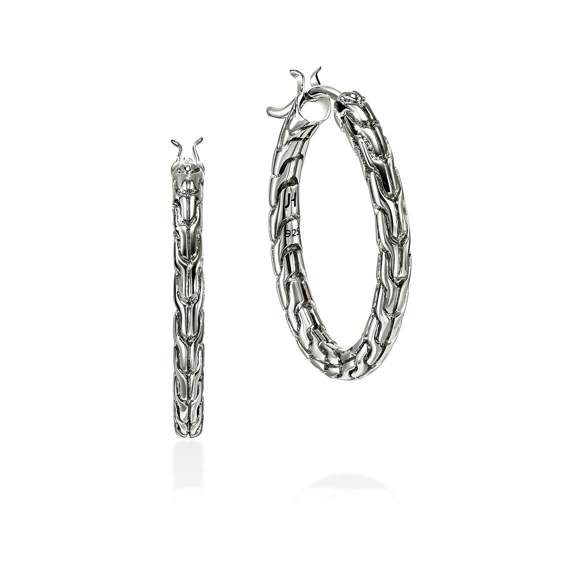 STERLING SILVER JH ESSENTIALS 22MM HOOP EARRINGS