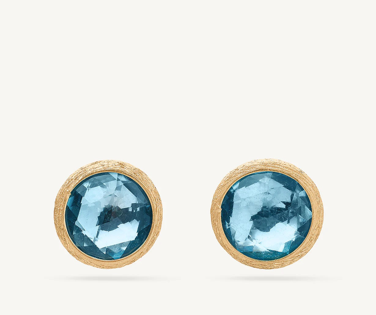18K GOLD AND BLUE TOPAZ EARRINGS FROM THE JAIPUR COLLECTION