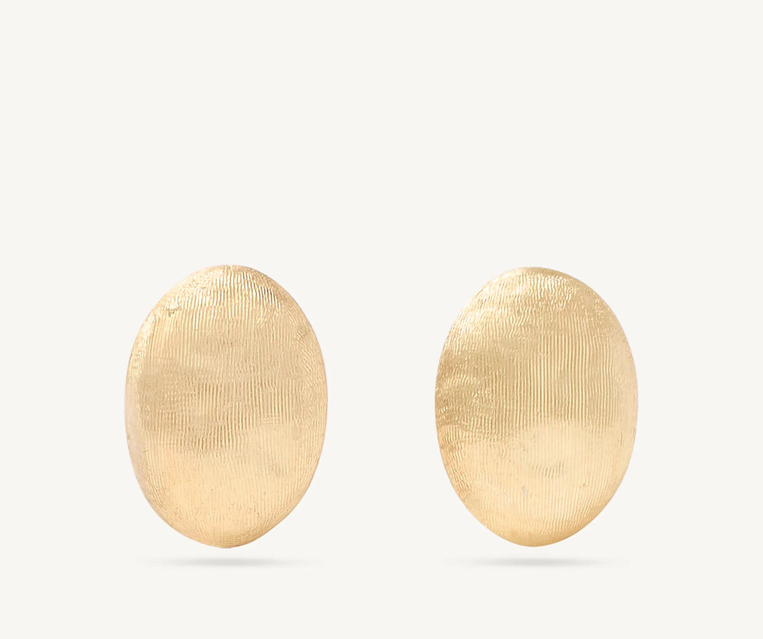 18K YELLOW GOLD OVAL STUD EARRINGS FROM THE SIVIGLIA COLLECTION