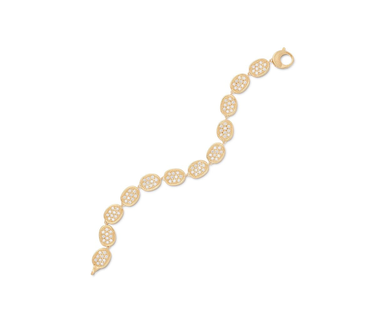 18K YELLOW GOLD DIAMOND PAVE LUNARIA ALTA BRACELET