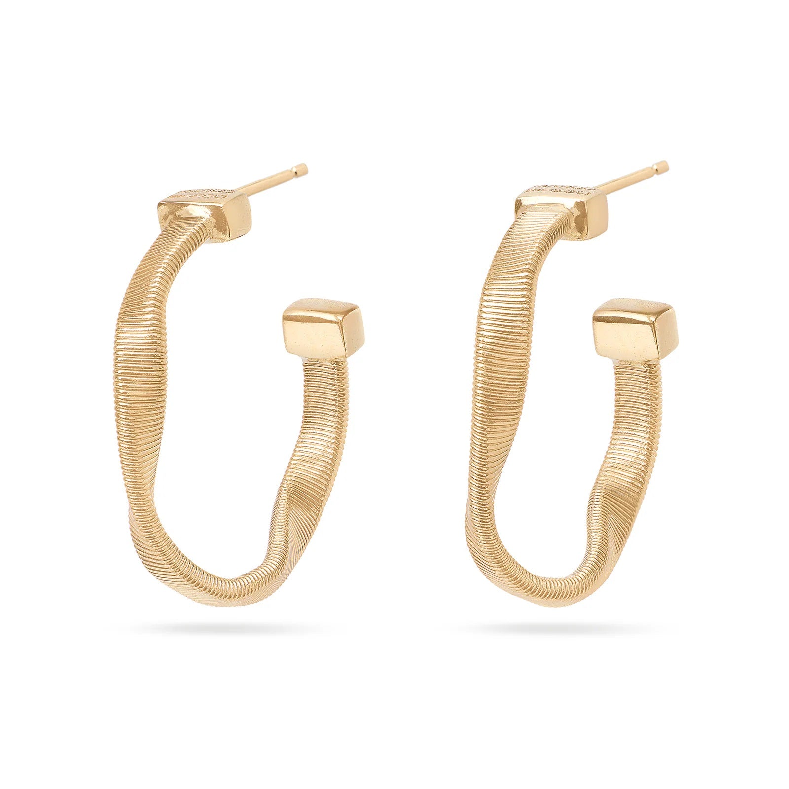 18K YELLOW GOLD SMALL HOOP EARRINGS FROM THE MARRAKECH COLLECTION