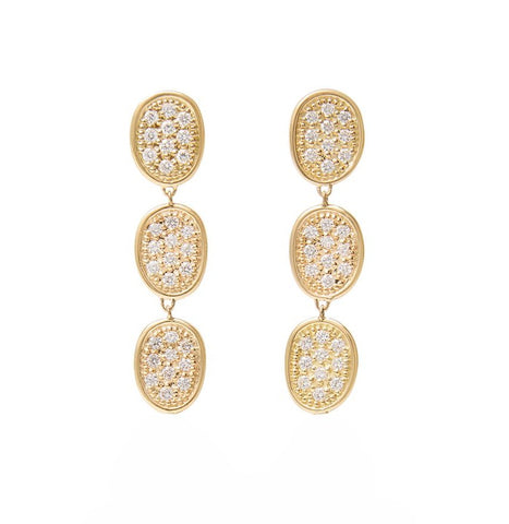 18K YELLOW GOLD 1.20CT DIAMOND DROP EARRINGS FROM THE LUNARIA ALTA COLLECTION