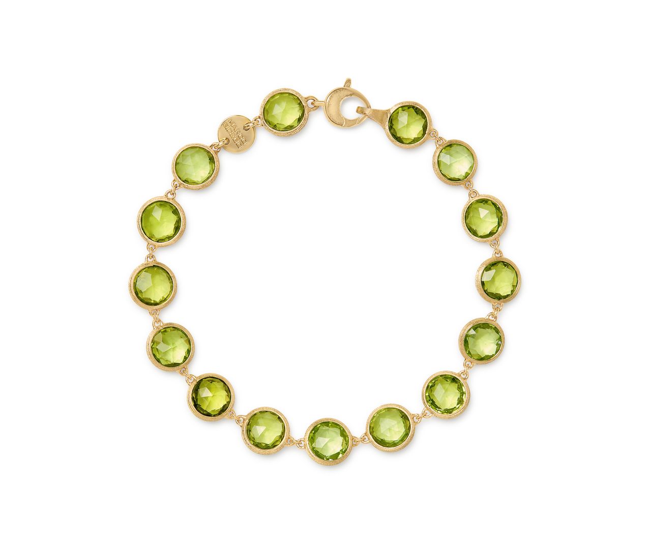 18K YELLOW GOLD PERIDOT BRACELET