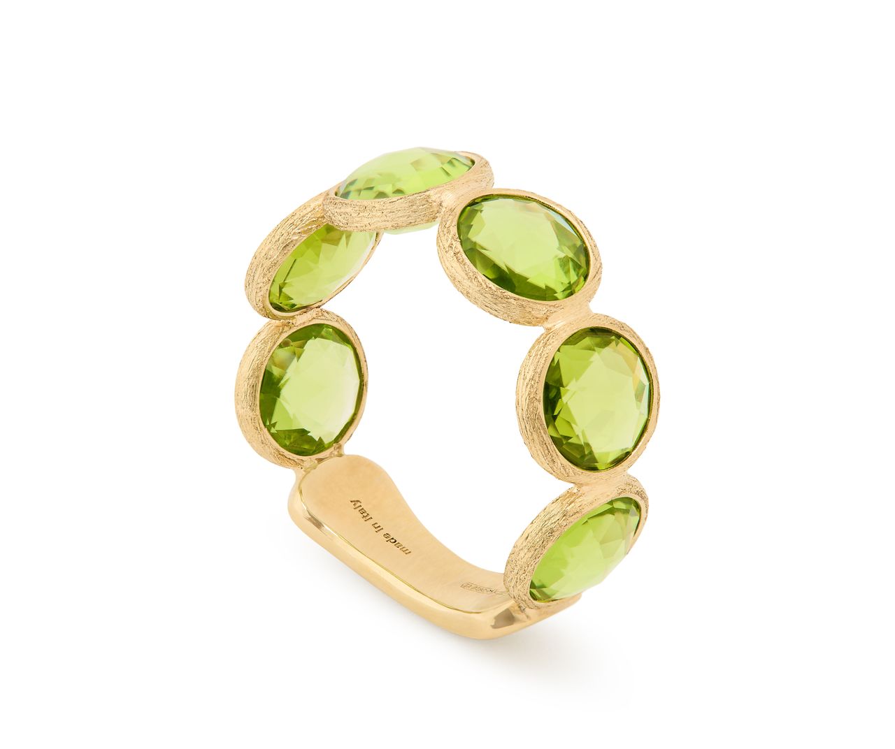 18K YELLOW GOLD PERIDOT RING