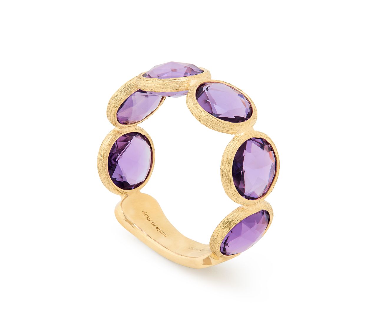 18K YELLOW GOLD AMETHYST RING