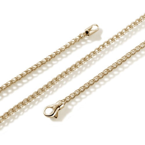 14K YELLOW GOLD 2.3MM SURF LINK CHAIN - 20 INCHES