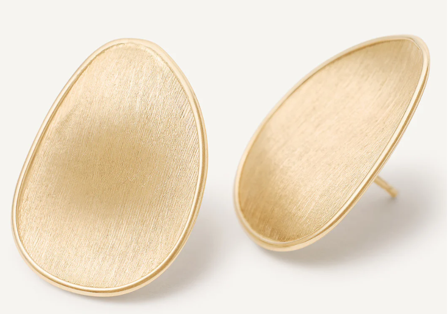 18K YELLOW GOLD PETAL STUDS FROM THE LUNARIA COLLECTION