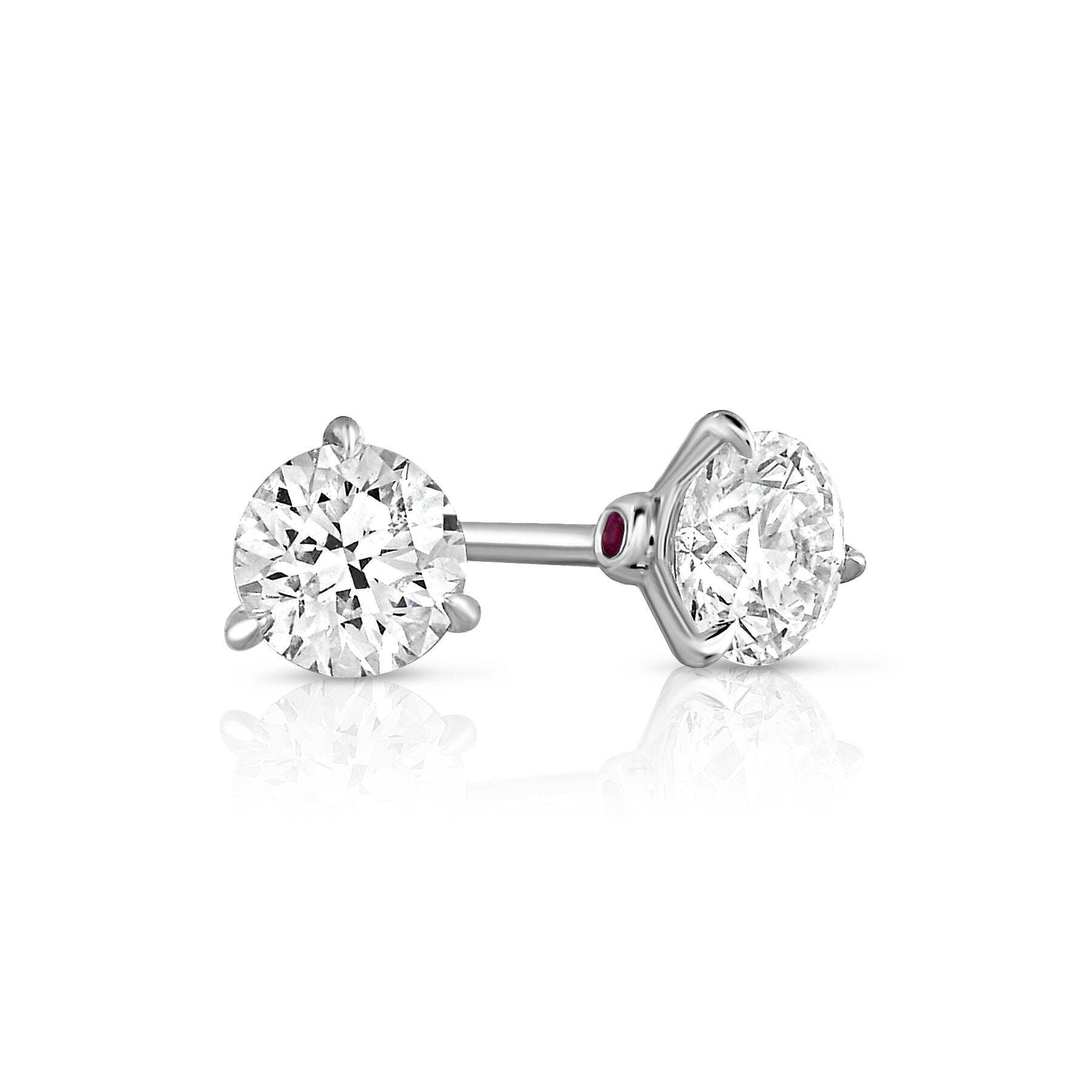 18K WHITE GOLD DIAMOND STUDS
