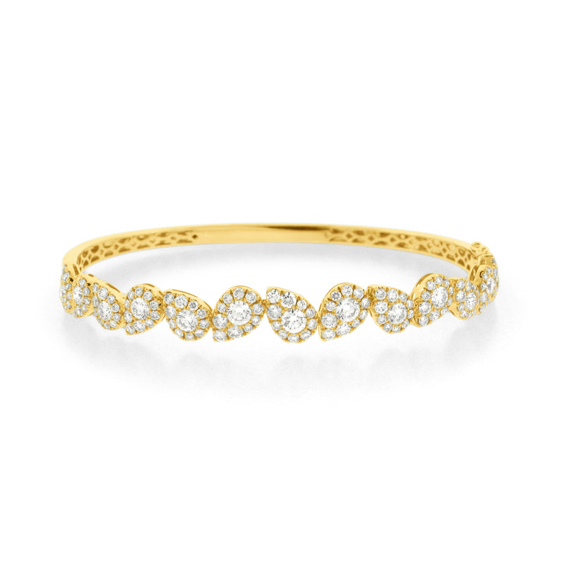 18K GOLD "CLASSICA" DIAMOND BANGLE