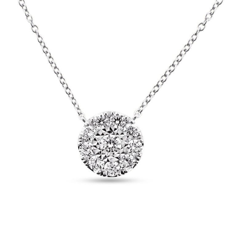 18K WHITE GOLD SERINITY DIAMOND PENDANT