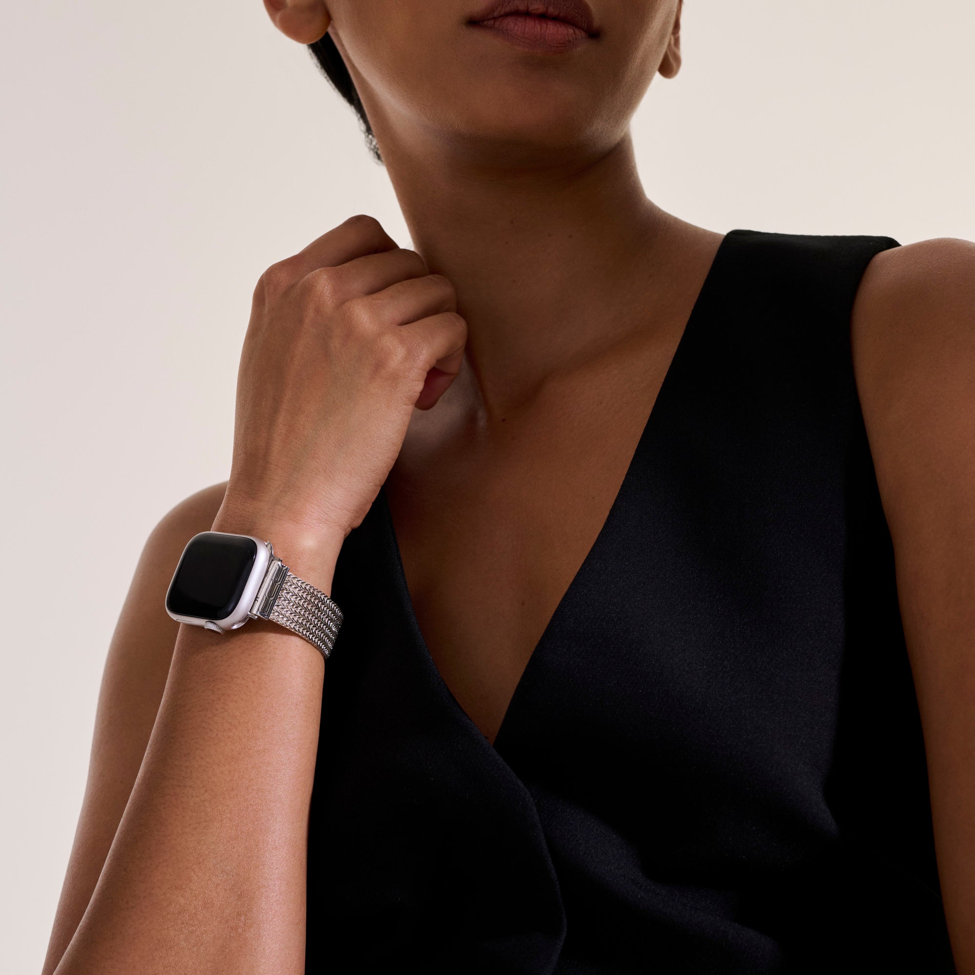 ICON SILVER SMART WATCH 18MM BRACELET