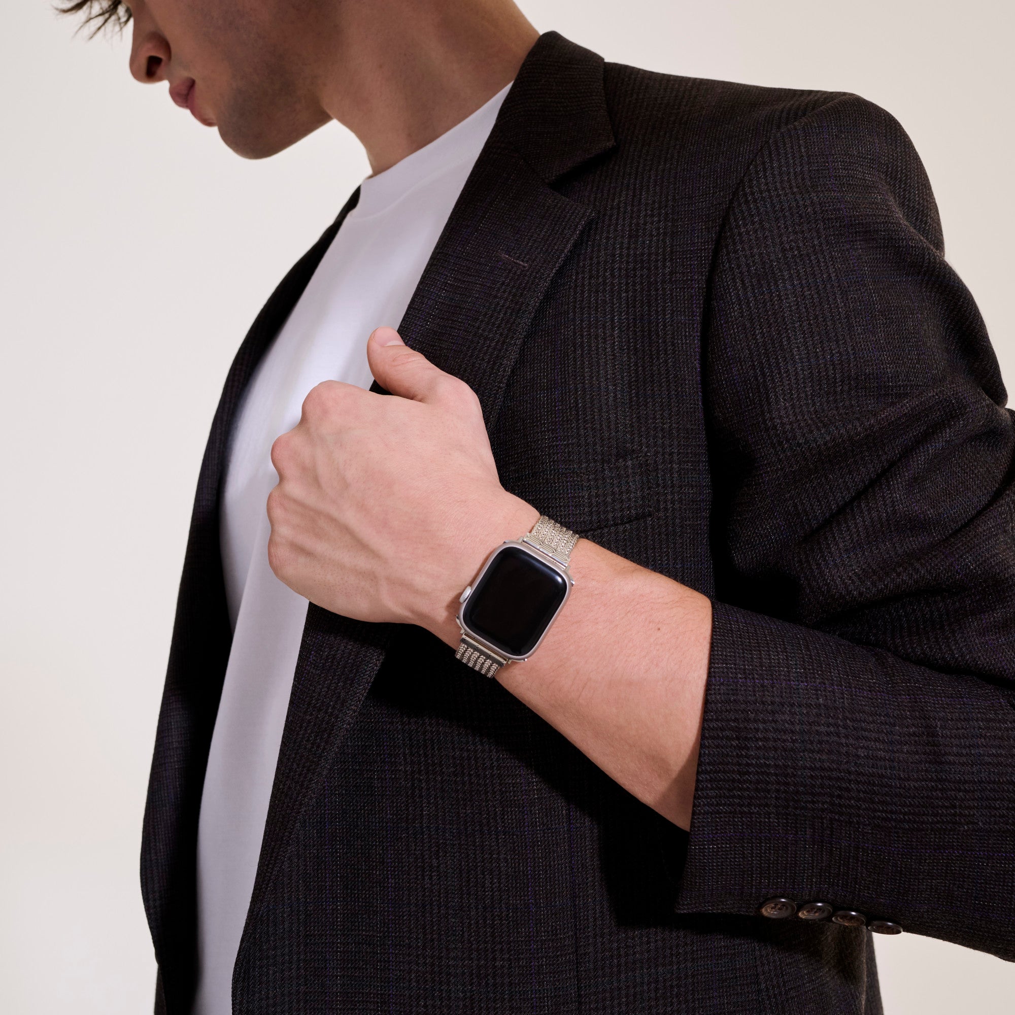 ICON SILVER SMART WATCH 18MM BRACELET