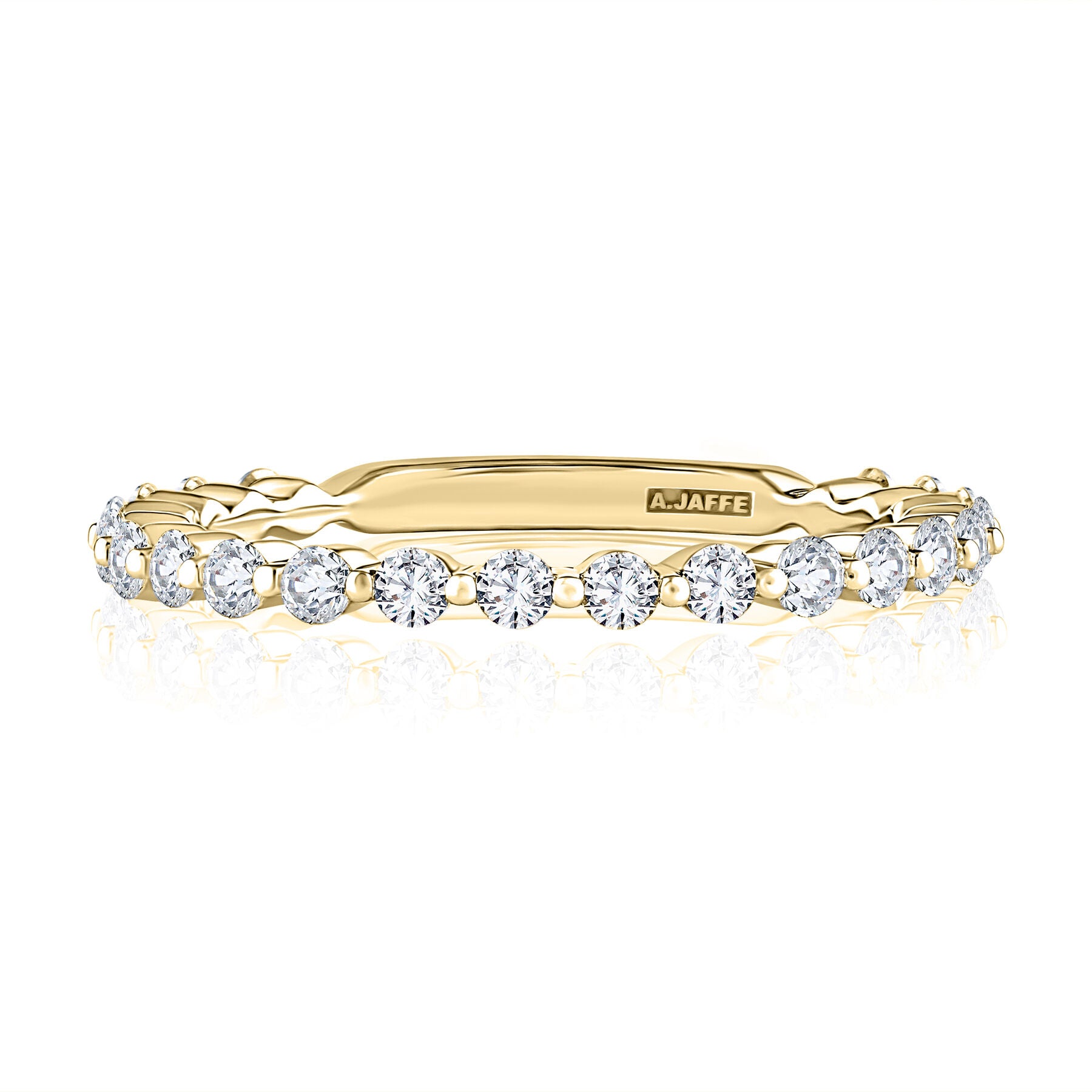 14K YELLOW GOLD DIAMOND BAND