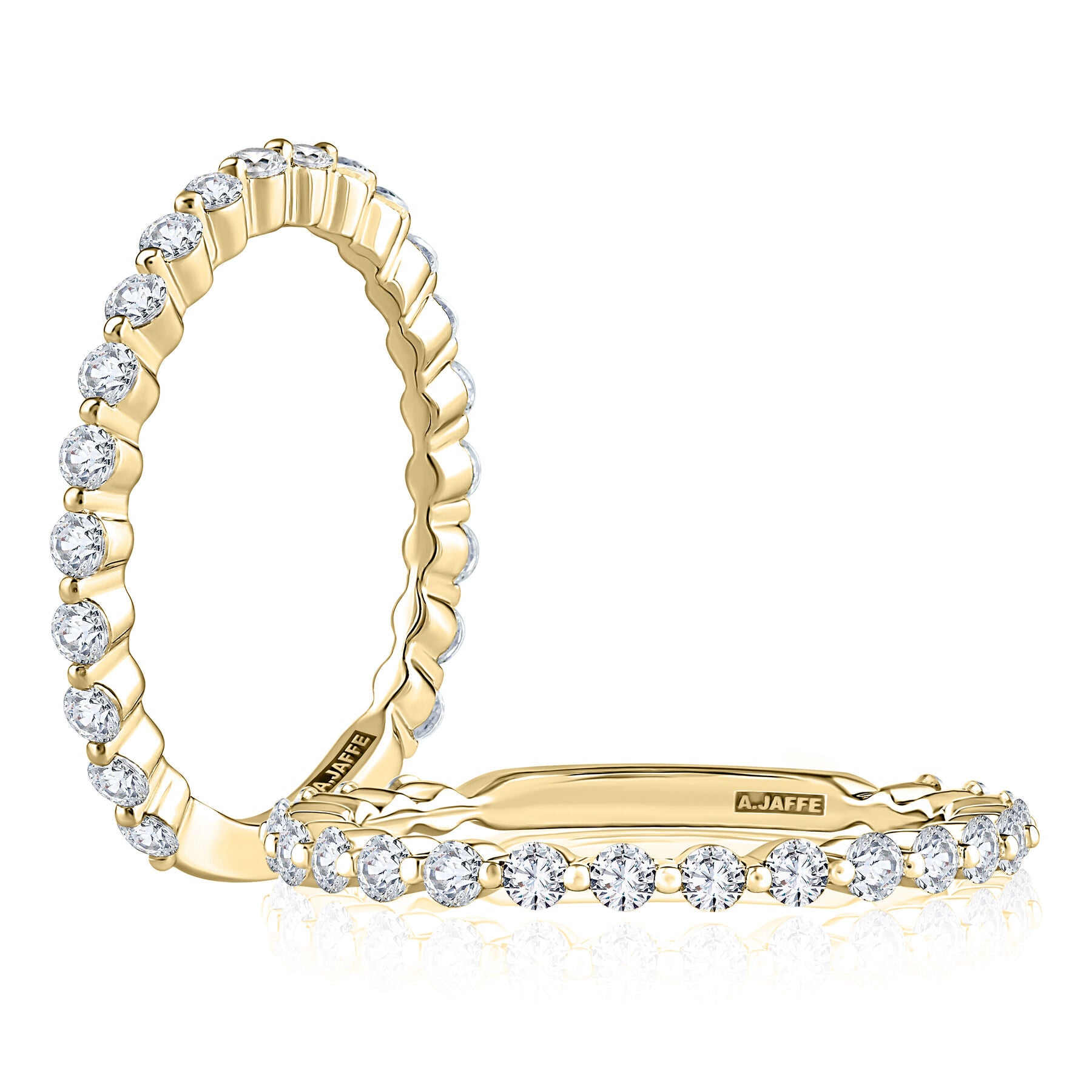 14K YELLOW GOLD DIAMOND BAND