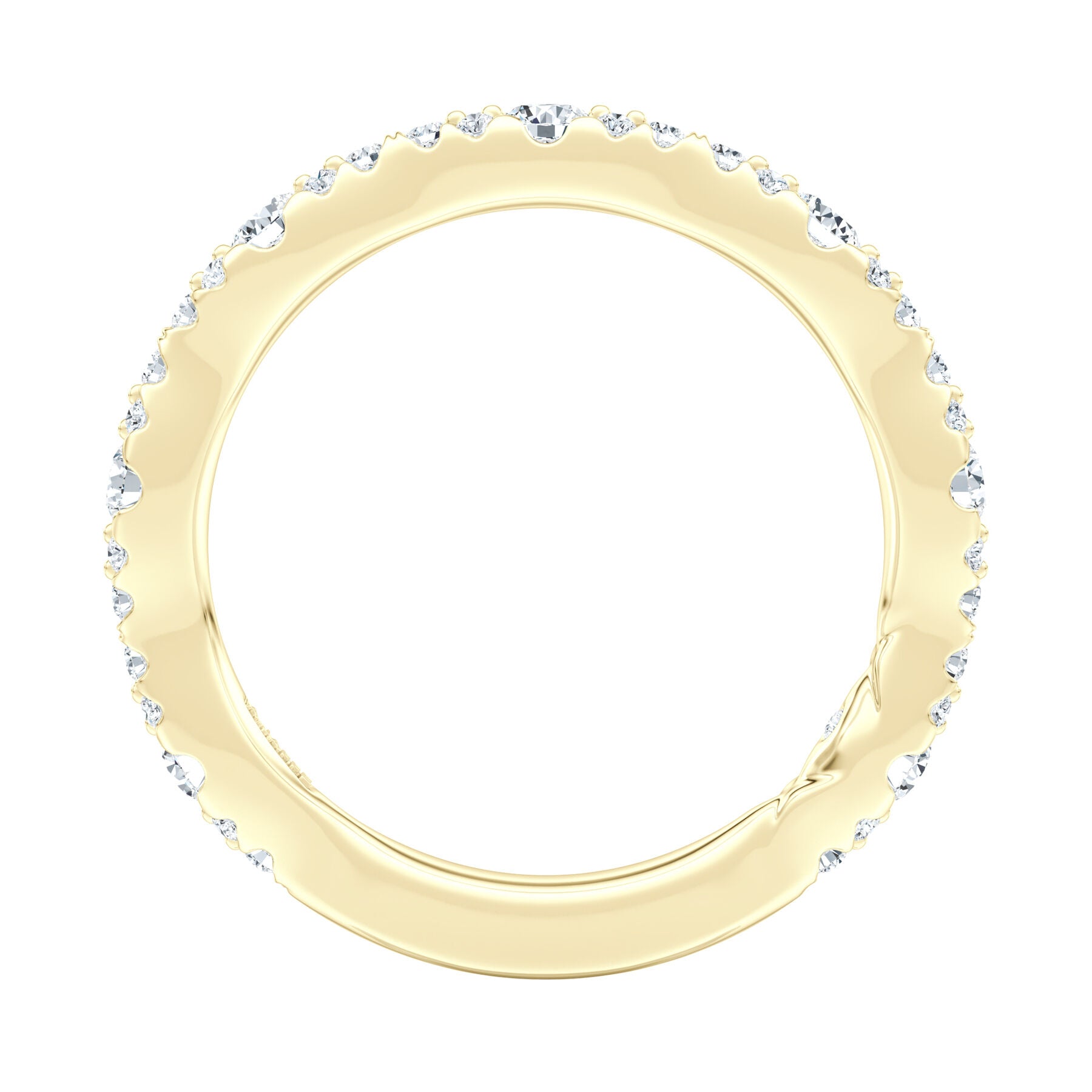 14K YELLOW GOLD DIAMOND BAND