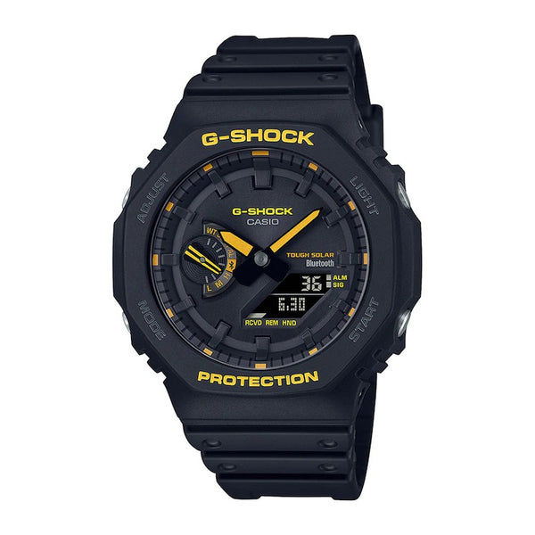 G-SHOCK Tough Solar クロノグラフ G-SHOCK SOLAR BLACK AND YELLOW — MulloysJewelry