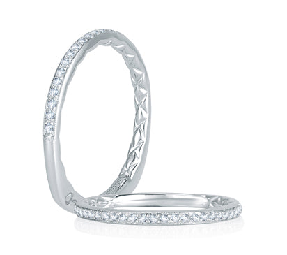 A.JAFFE QUILTED COLLECTION DELICATE QUILTED ANNIVERSARY BAND 0.13