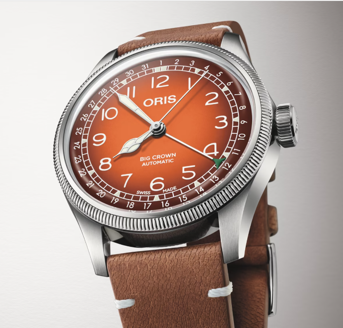 ORIS X CERVO VOLANTE BIG CROWN AUTOMATIC WATCH IN GRADIENT SUNSET ORANGE