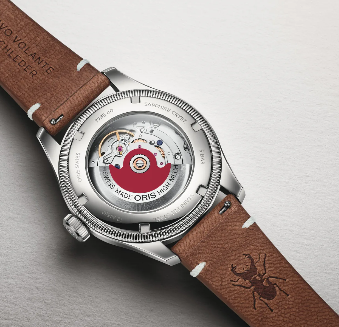 ORIS X CERVO VOLANTE BIG CROWN AUTOMATIC WATCH IN GRADIENT SUNSET ORANGE