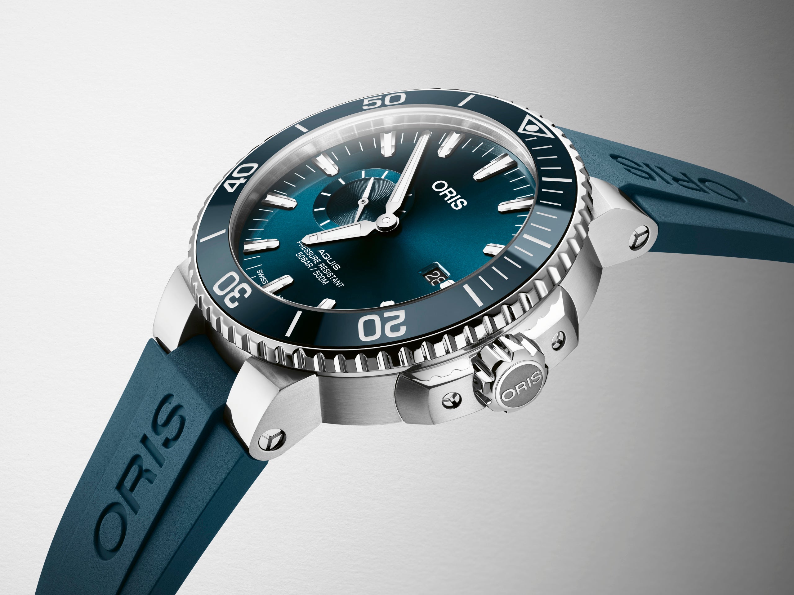 New! Aquis Small Second Date mm w/ rubber strap — MulloysJewelry