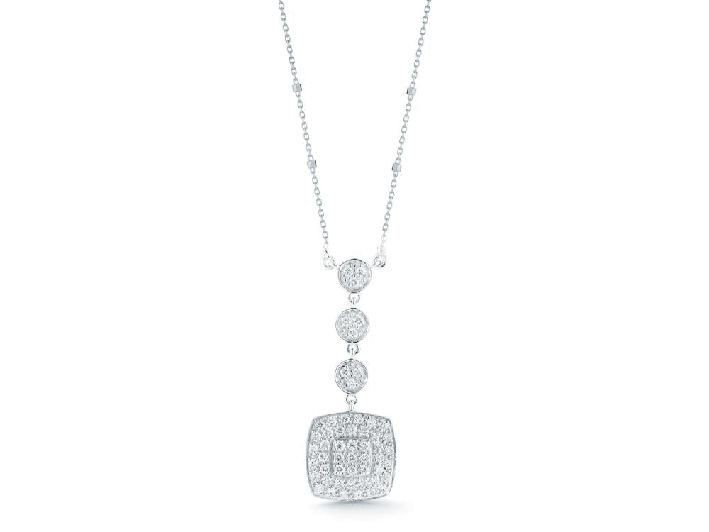Alor 18 karat White Gold and Diamonds 0.46 total carat weight. Imported.