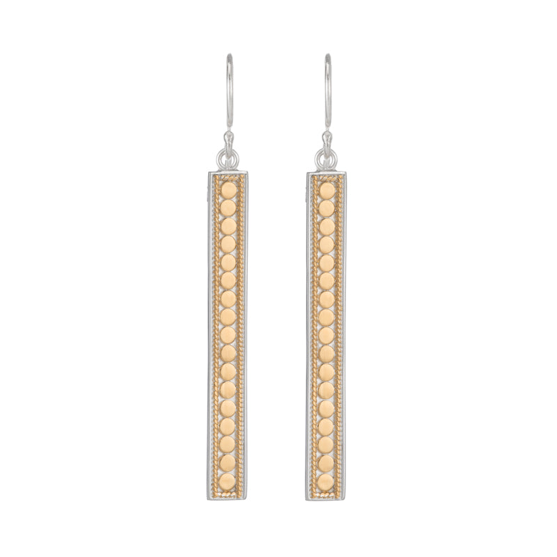 Ana Beck 18k gold plated and sterling silver Skinny Bar Earrings - Gold