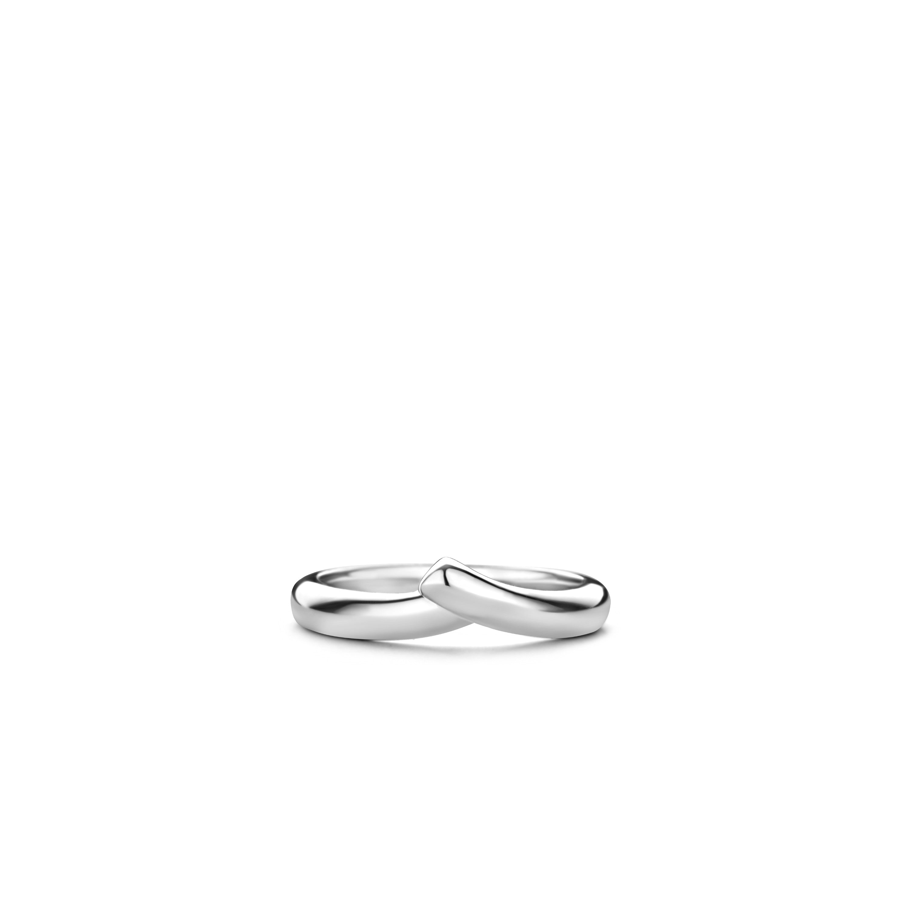 Tisento Milano Sterling Silver rhodium plated SilverRing Finger Size 7